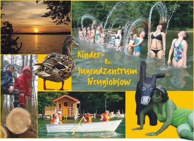 Postkarte des Kinder- und Jugendzentrums Neuglobsow